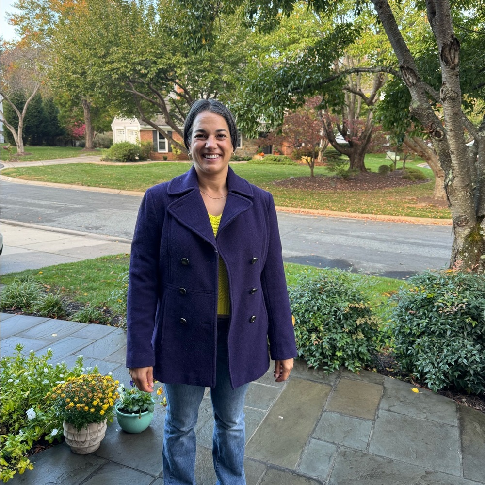 Calvin Klein Women's Deep Purple Pea Coat